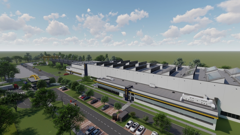 Visualisierung Produktionshalle © CÉH Tervező